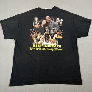 Kobe Bryant Gigi Memorial Shirt Men XL Lakers Tribute Black Mamba NBA Basketball